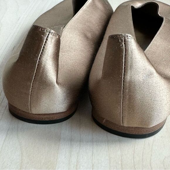 Vince Italian Satin Ballet Flats - Picture 2 of 8